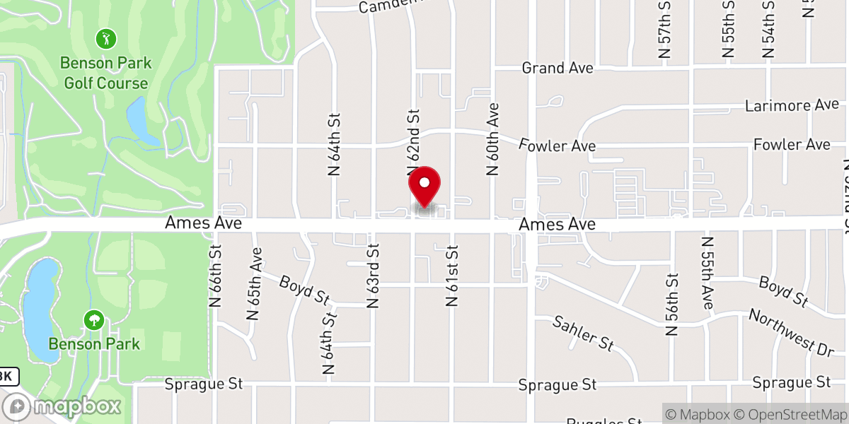 Map showing location of New Rising Star Baptist Church