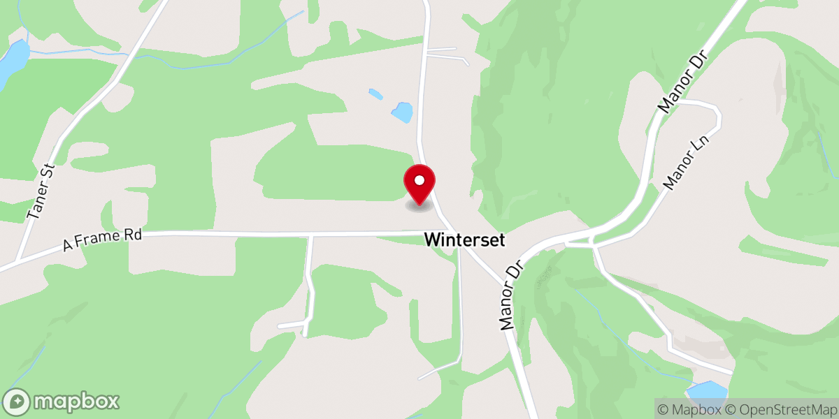 Map showing location of First Baptist Church of Ebensburg