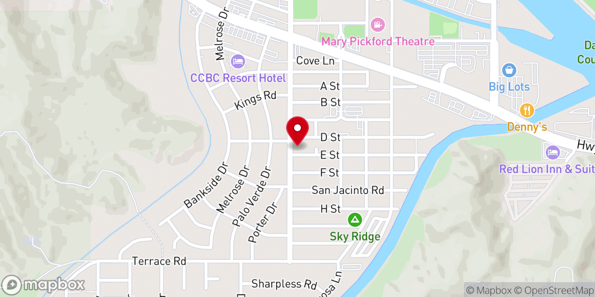 Map showing location of First Southern Baptist Church