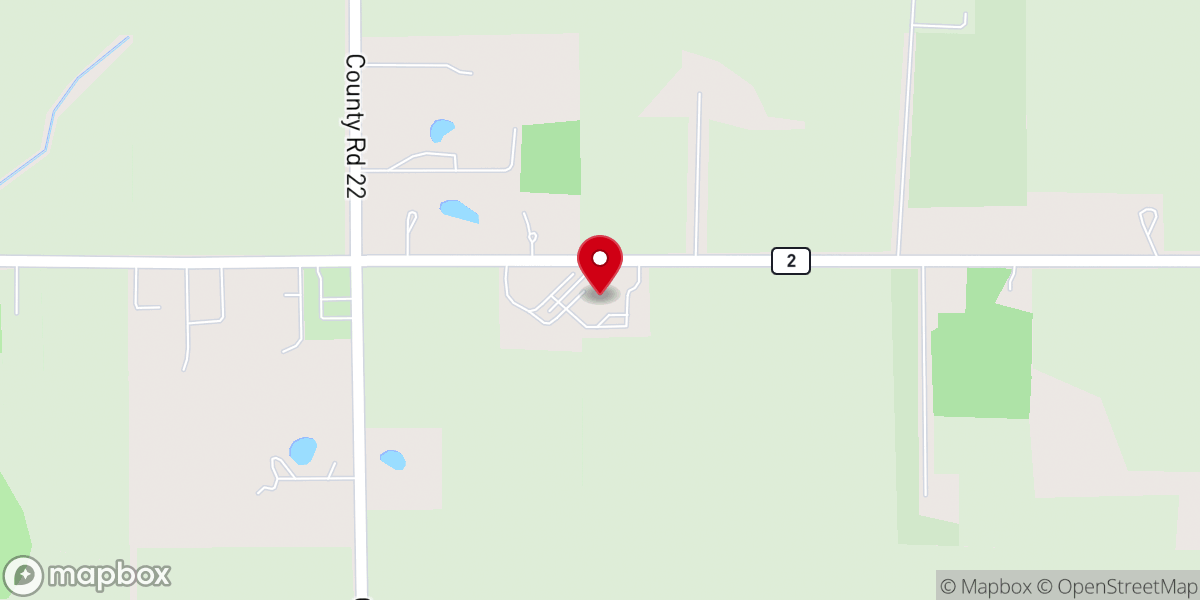 Map showing location of Central Mennonite Church