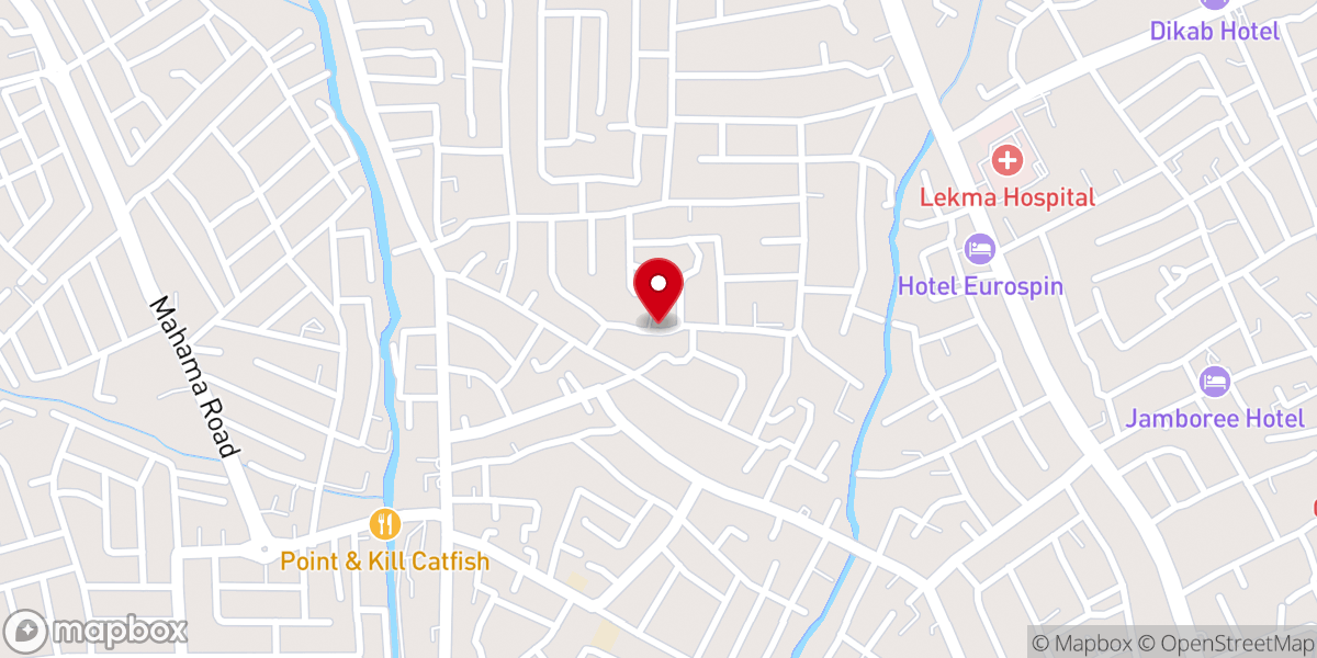 Map showing location of Global Evangelical Church, Tebibiano, Praise Chapel (Garden of God