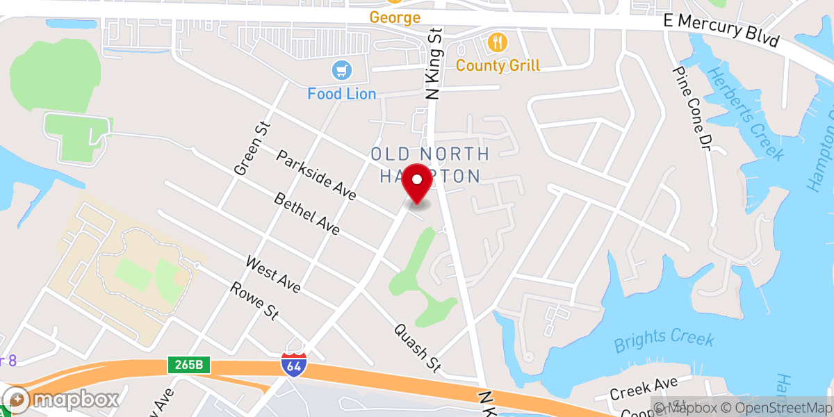 Map showing location of Bethel United Church Of Christ