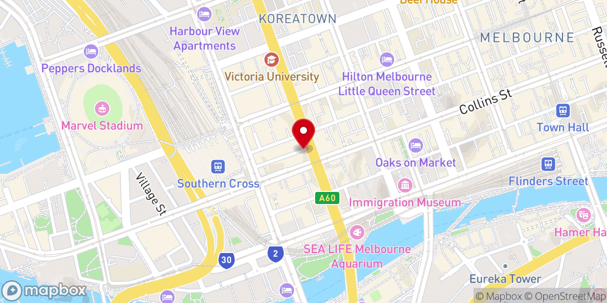 Map showing location of Southern Cross Church
