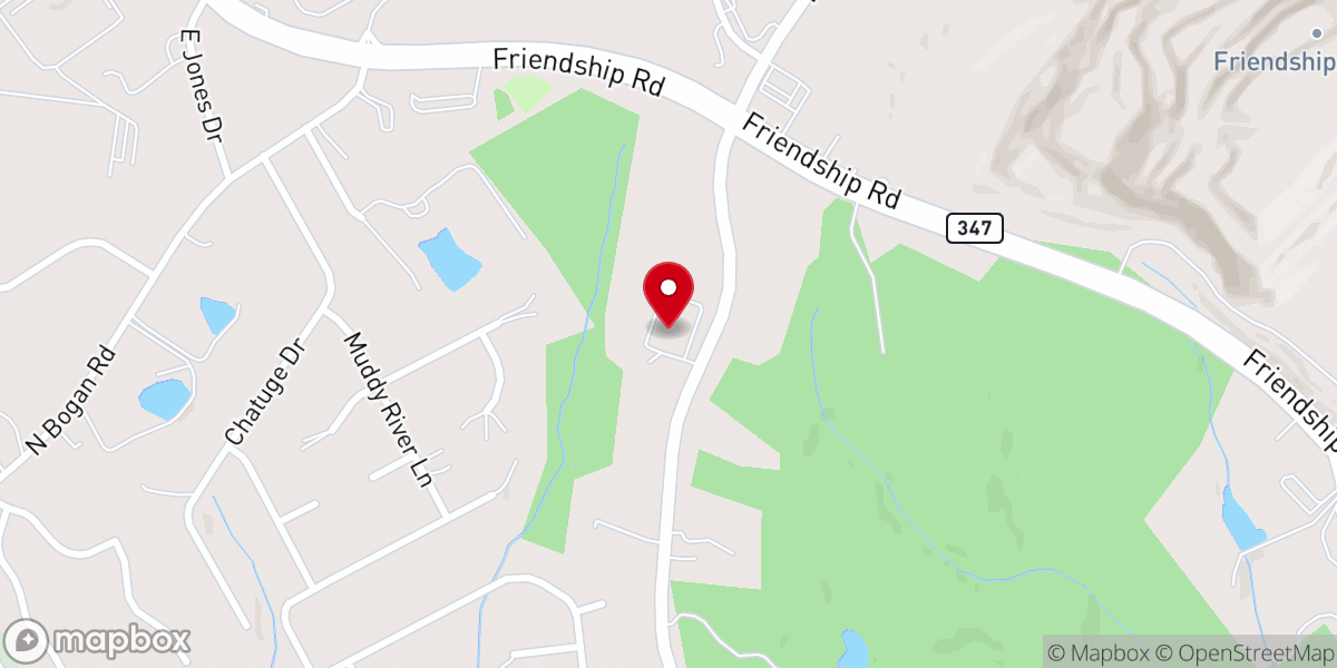 Map showing location of St. Mary and St. Martha Episcopal Church