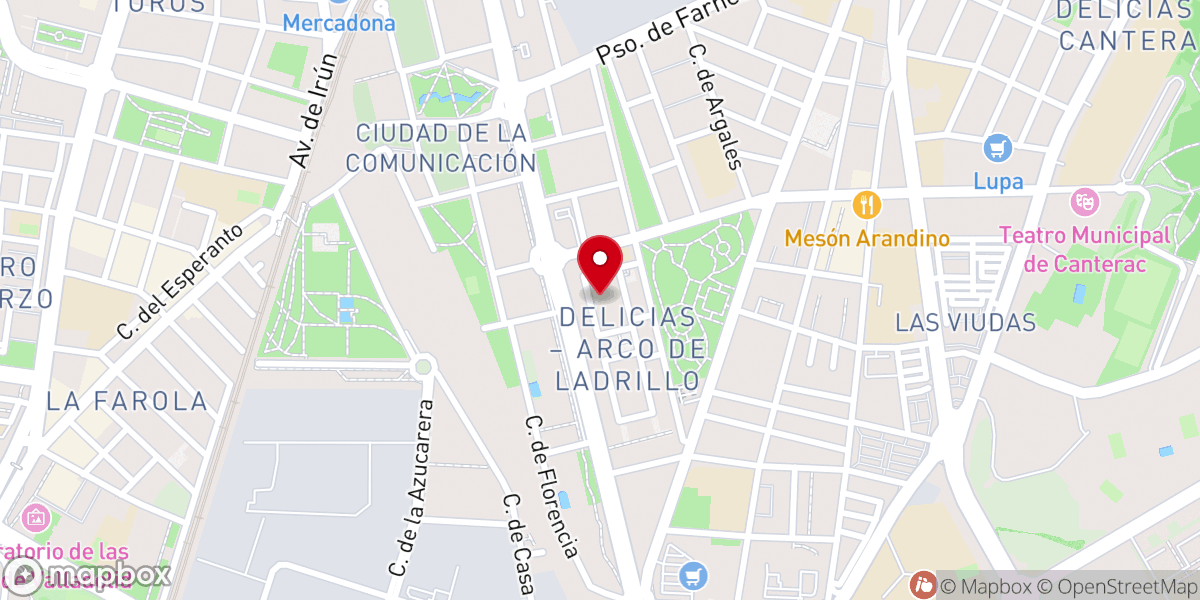 Map showing location of cuartel general monasterio