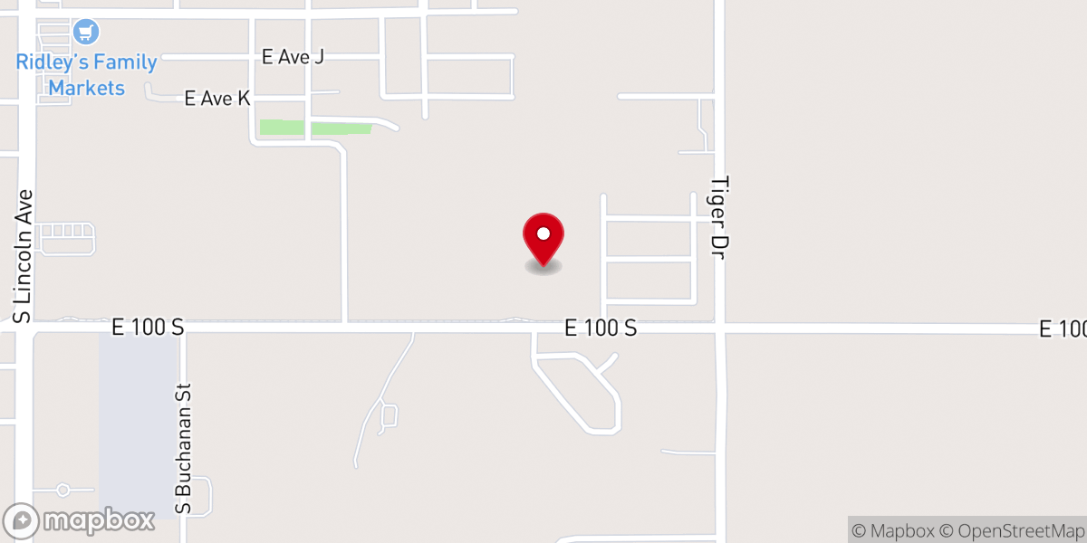 Map showing location of Canyonside Christian School
