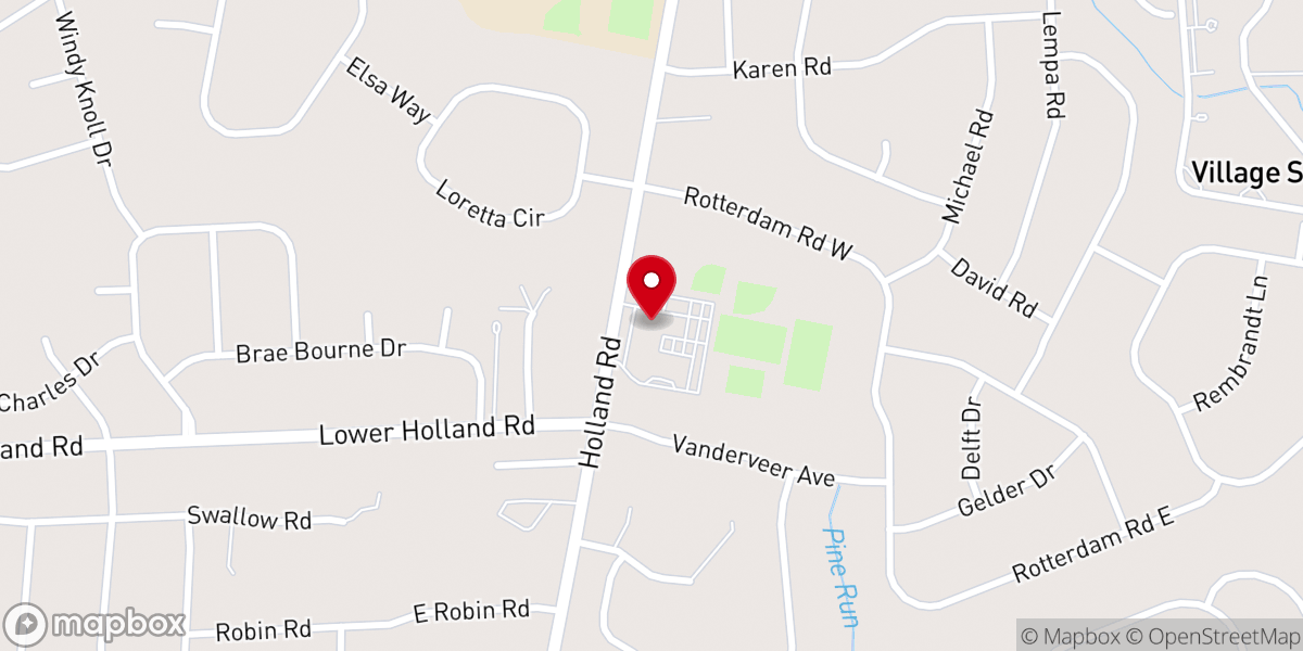 Map showing location of St. Bede the Venerable Church