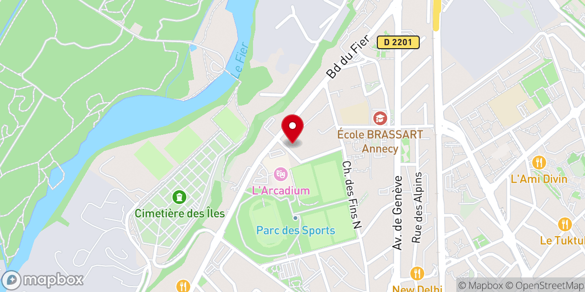 Map showing location of Eglise évangélique abba