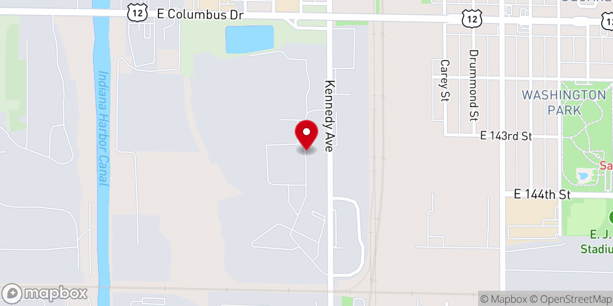 Map showing location of Saint Mark African Methodist Episcopal Zion Church