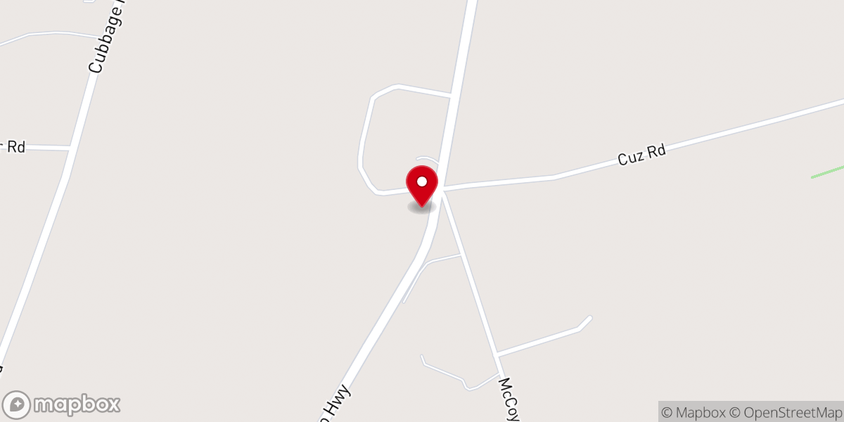 Map showing location of Clark Church