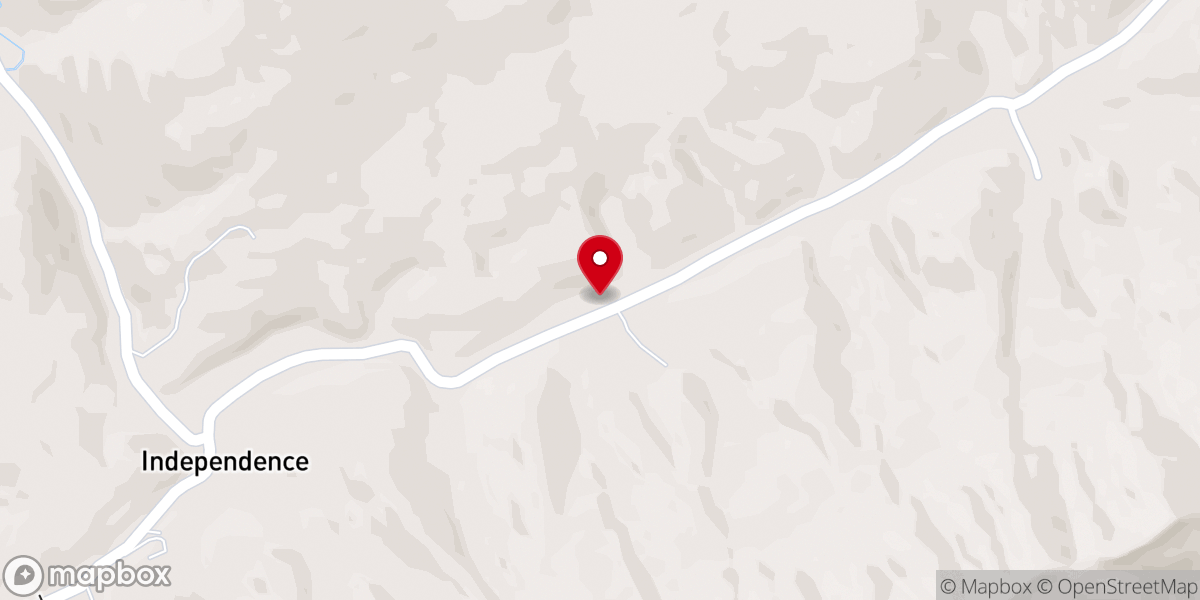 Map showing location of Independence Church