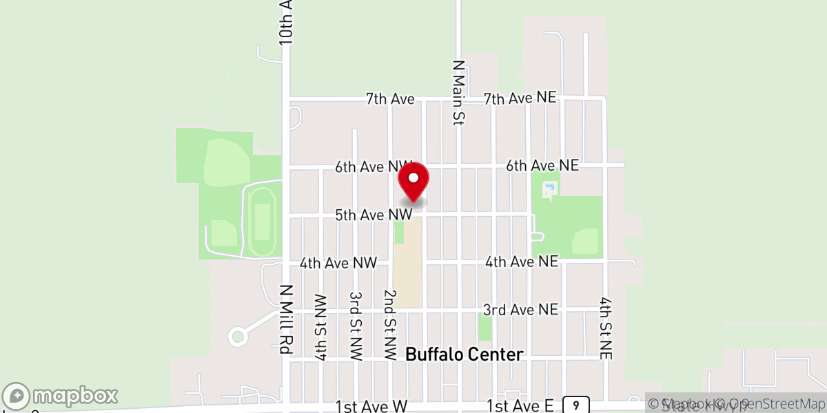 Map showing location of St Patrick's Church