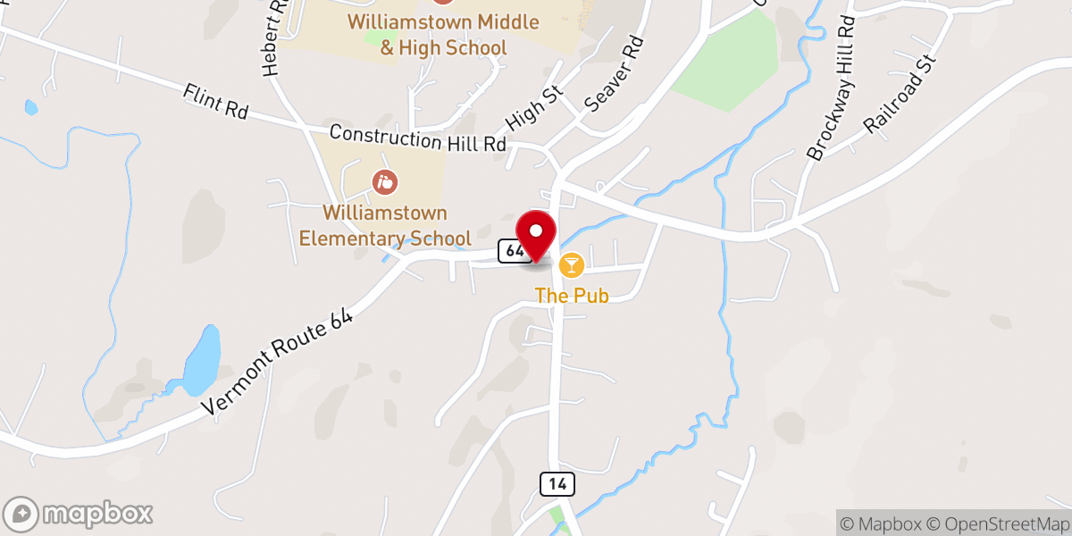 Map showing location of Grace Christian Church
