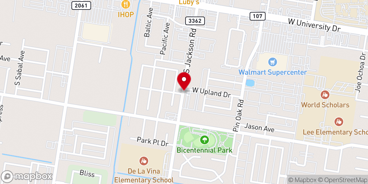 Map showing location of Rio Grande Valley Friends