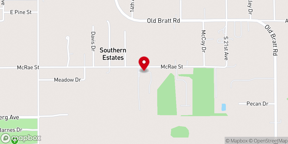 Map showing location of Brooks Memorial Church