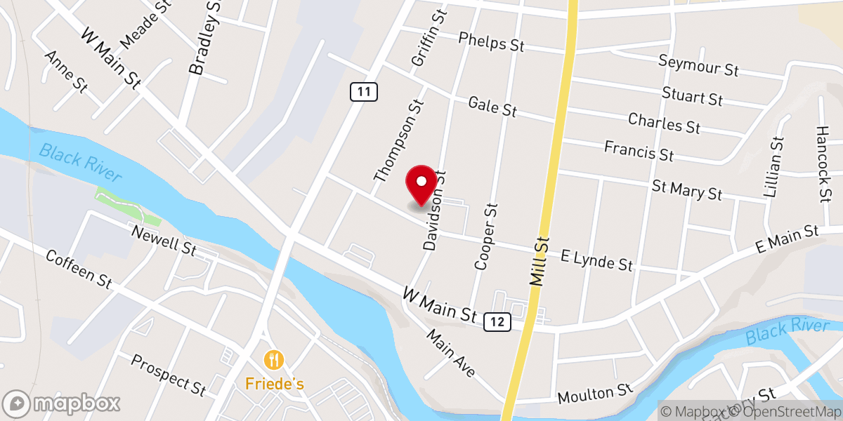 Map showing location of Our Lady of the Sacred Heart