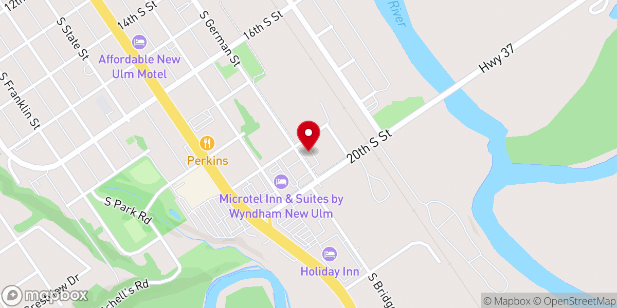 Map showing location of New Beginnings Church