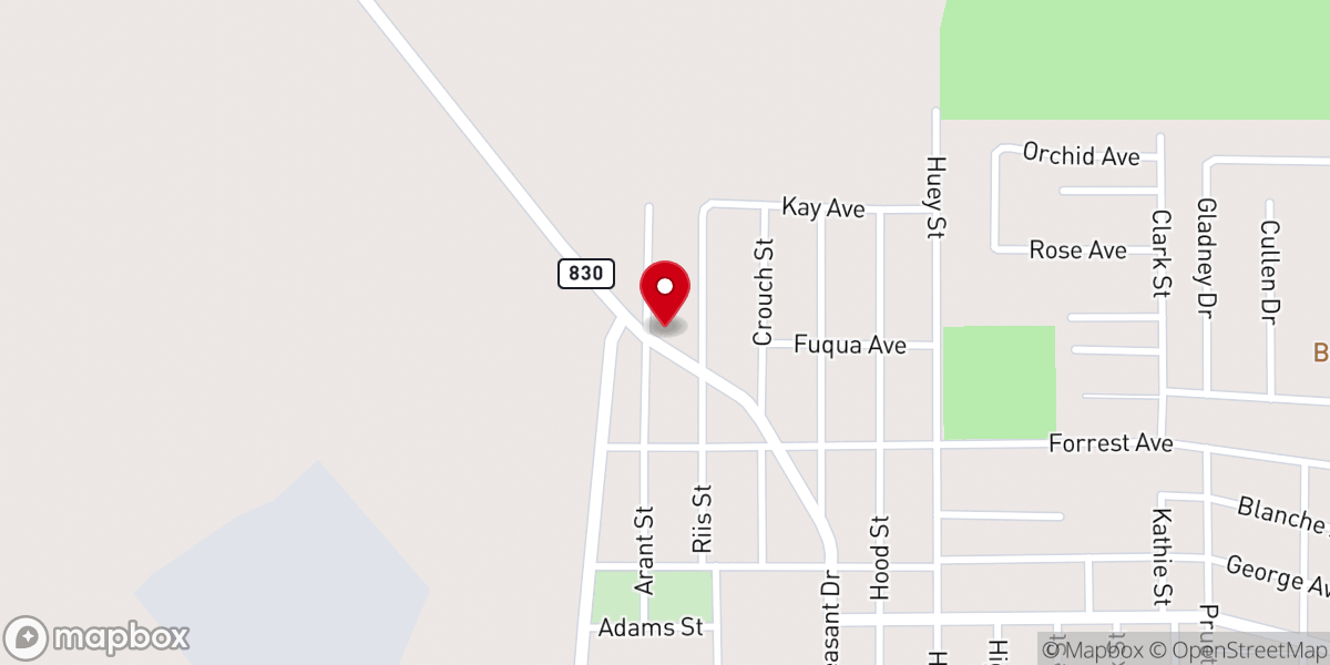 Map showing location of Pleasant Drive Pentecostal Church