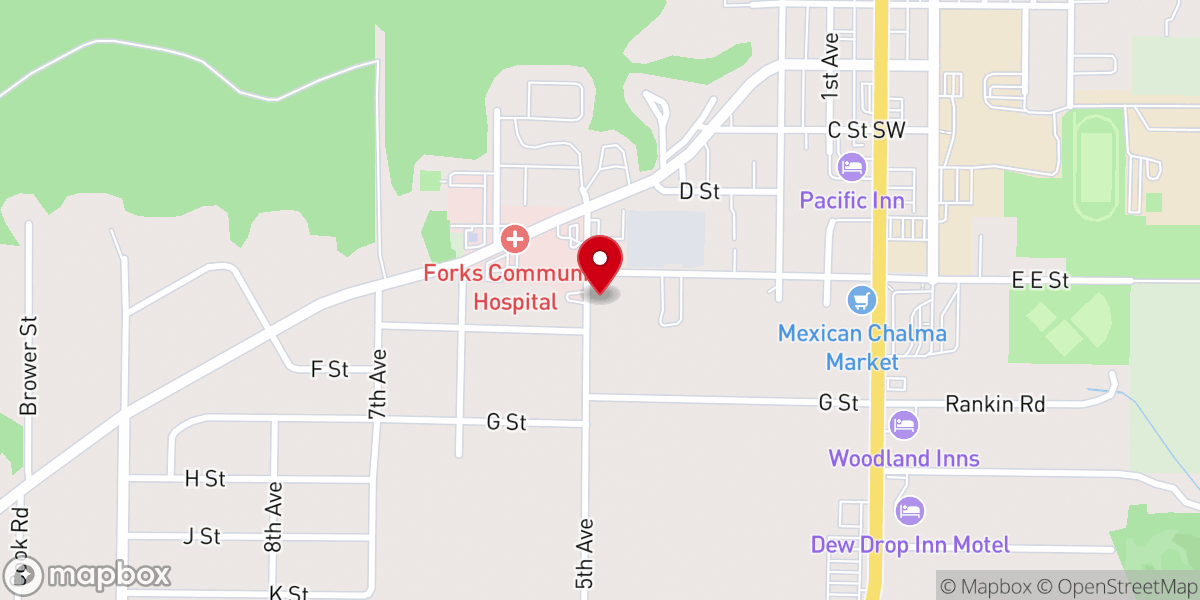 Map showing location of St. Anne Catholic Church