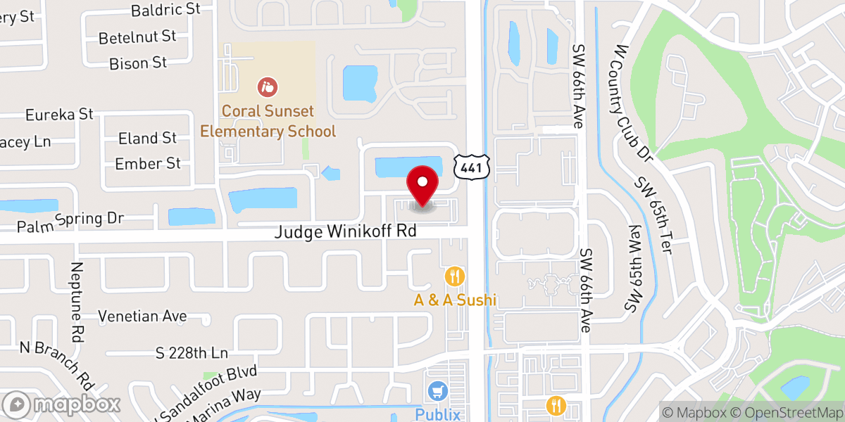 Map showing location of CrossBridge Church
