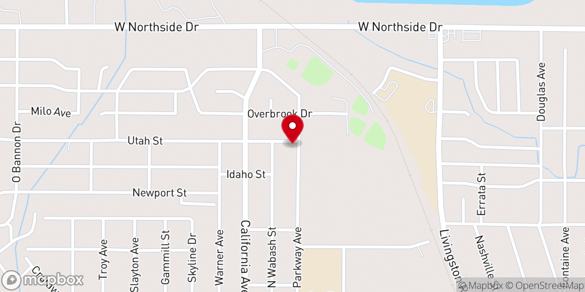 Map showing location of Howard Chapel Church