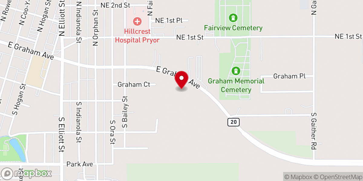 Map showing location of Creekside Church