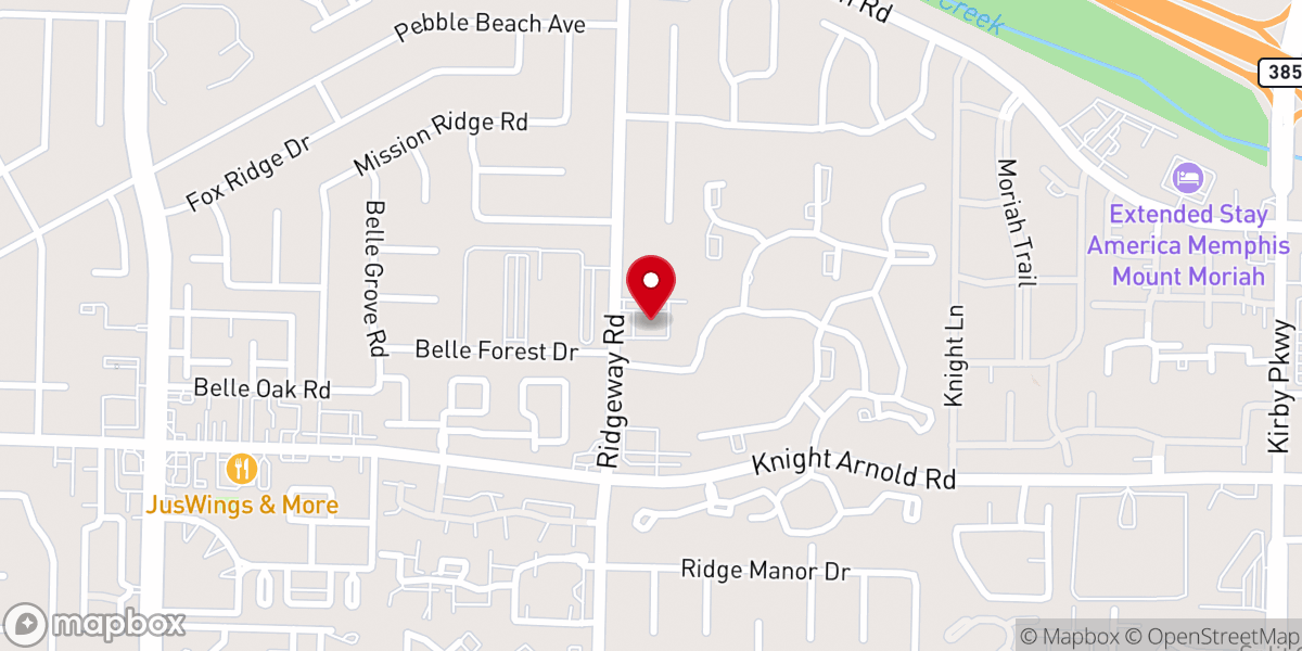 Map showing location of City Church Ridgeway