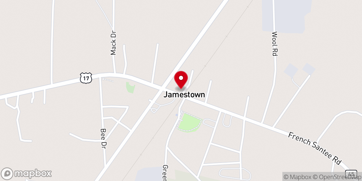 Map showing location of Hell Hole Swamp Festival