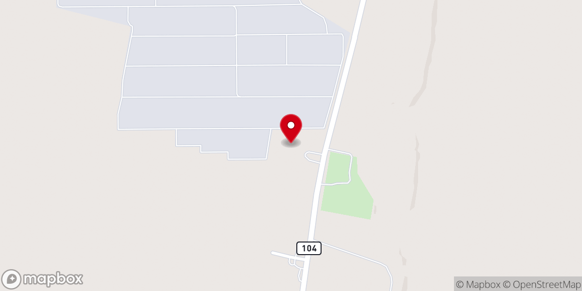 Map showing location of Spring Bank Church