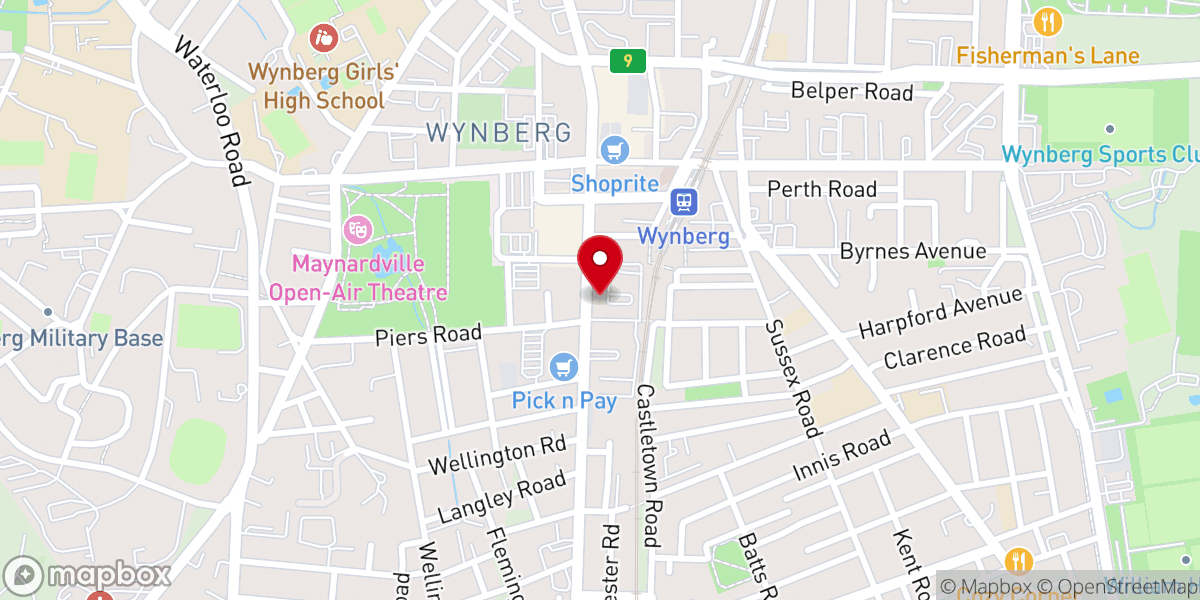 Map showing location of AFM Royal Family - Wynberg assembly