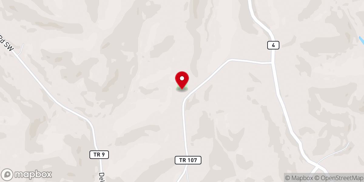 Map showing location of King Church
