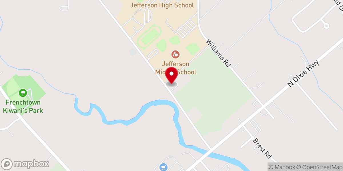 Map showing location of House of Prayer Church & Christian Wellness Center