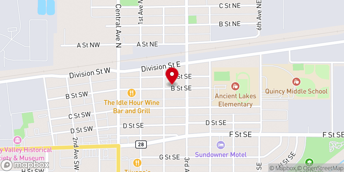 Map showing location of Casa de Adoracion: the worship zone