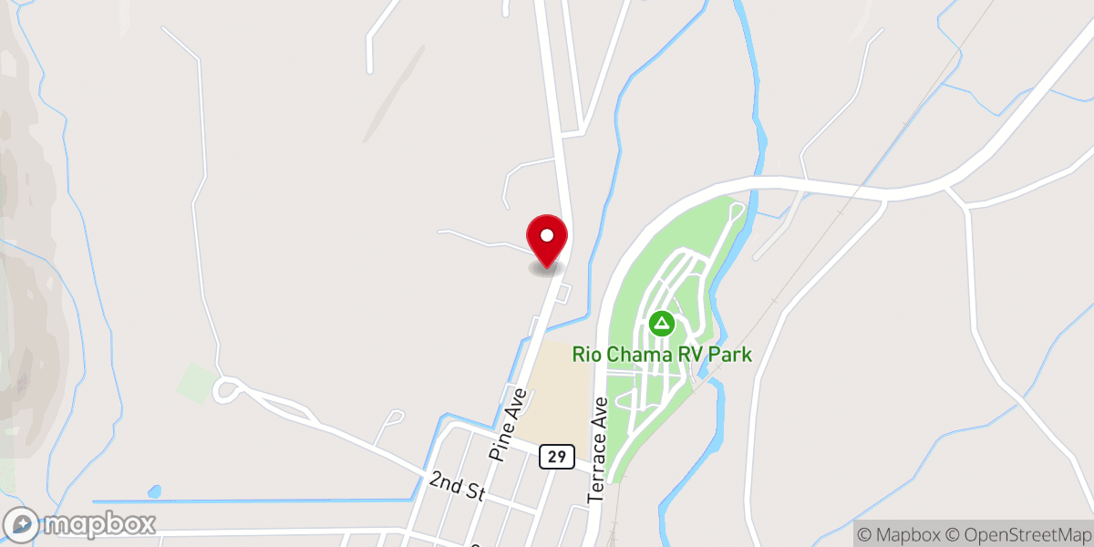 Map showing location of St. Jerome's Episcopal Church