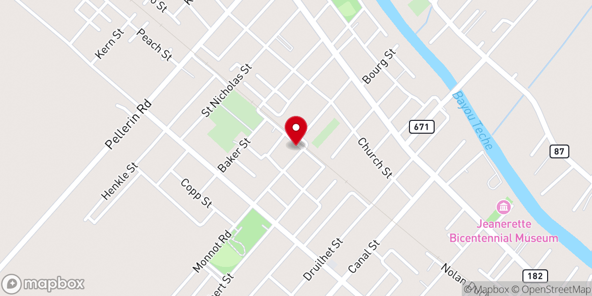 Map showing location of Saint Paul United Methodist Church