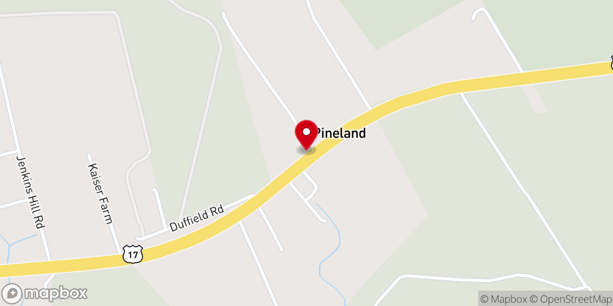Map showing location of St James AME Church