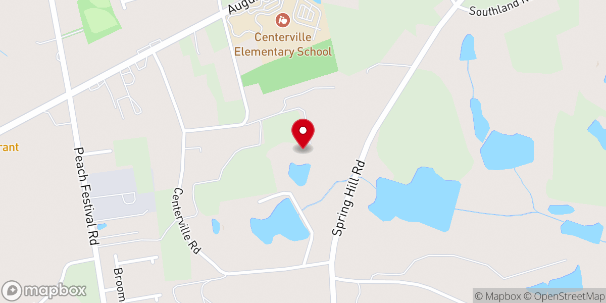 Map showing location of Charity First Baptist Church