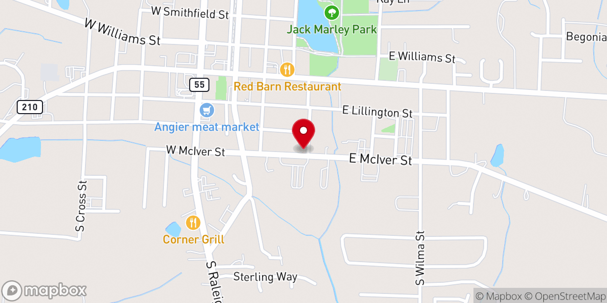 Map showing location of Christ Holiness Church