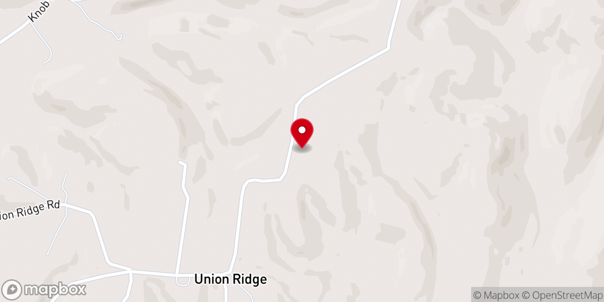 Map showing location of Union Ridge Church of God in Christ