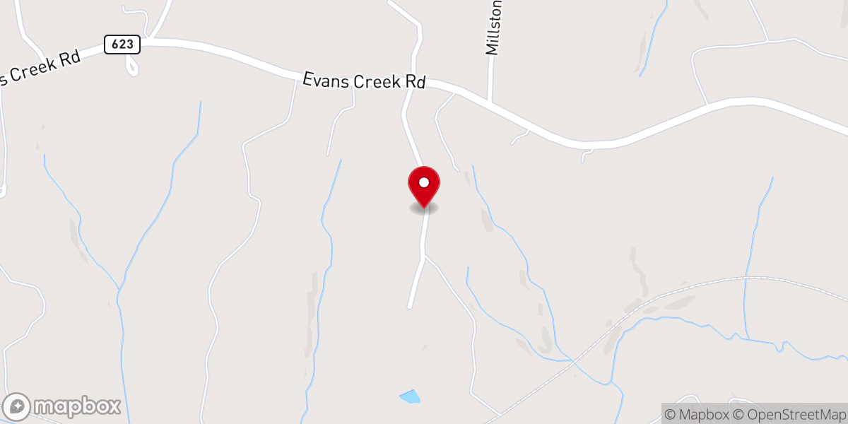 Map showing location of Little Union Church