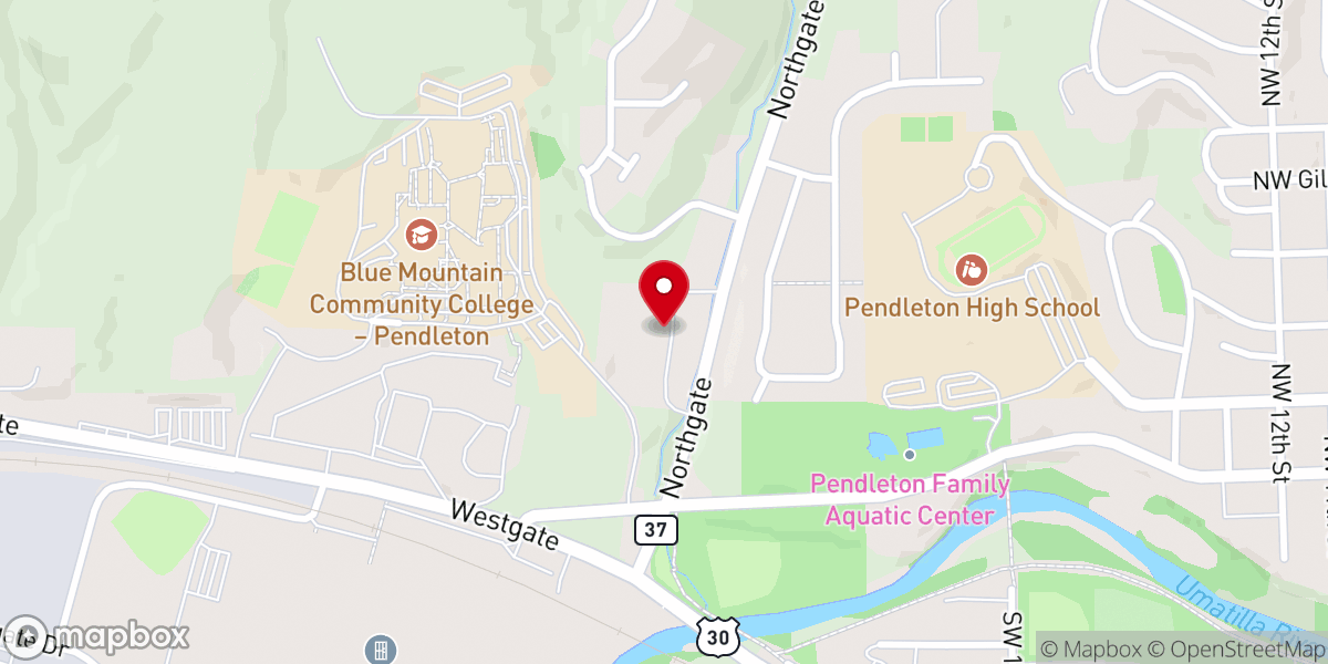 Map showing location of Living Word Christian Center