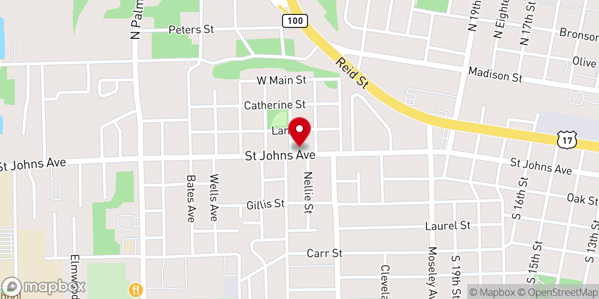 Map showing location of Grace Fellowship