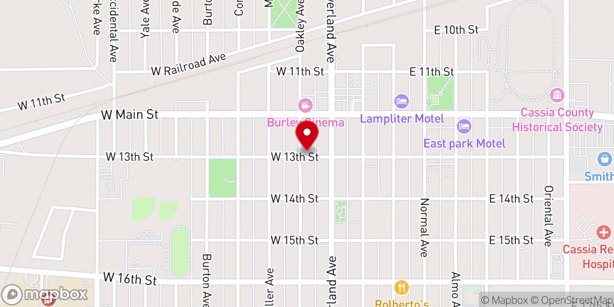 Map showing location of The Potter's House Christian Center