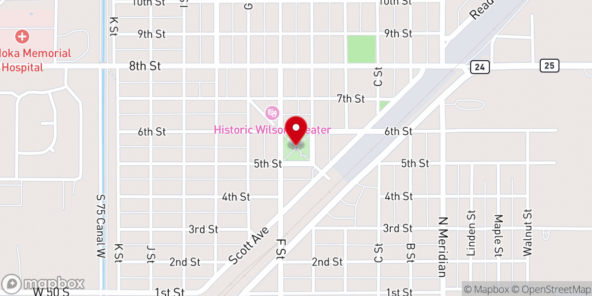 Map showing location of Historic Rupert Square