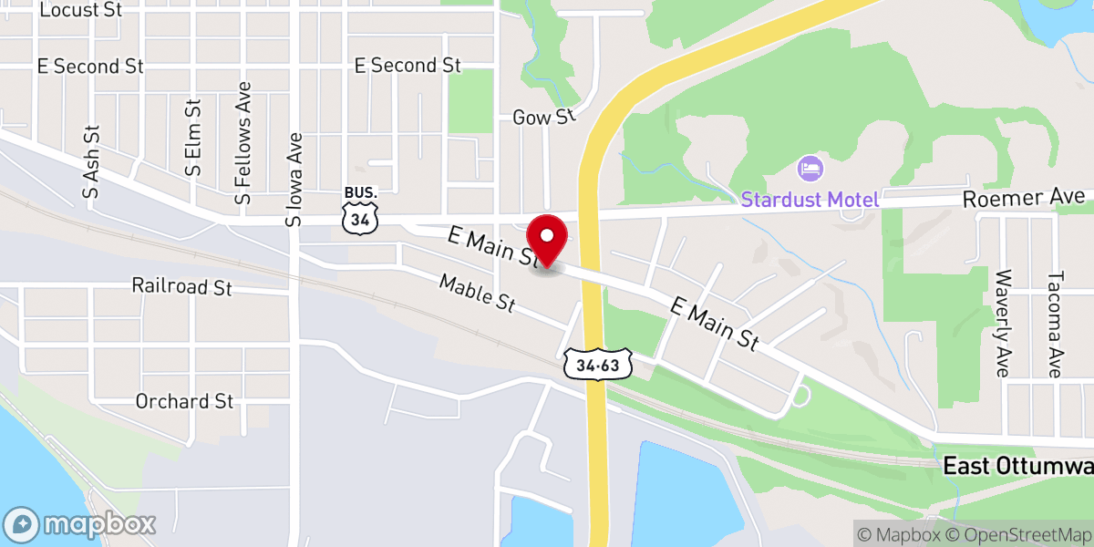 Map showing location of First Foursquare Church
