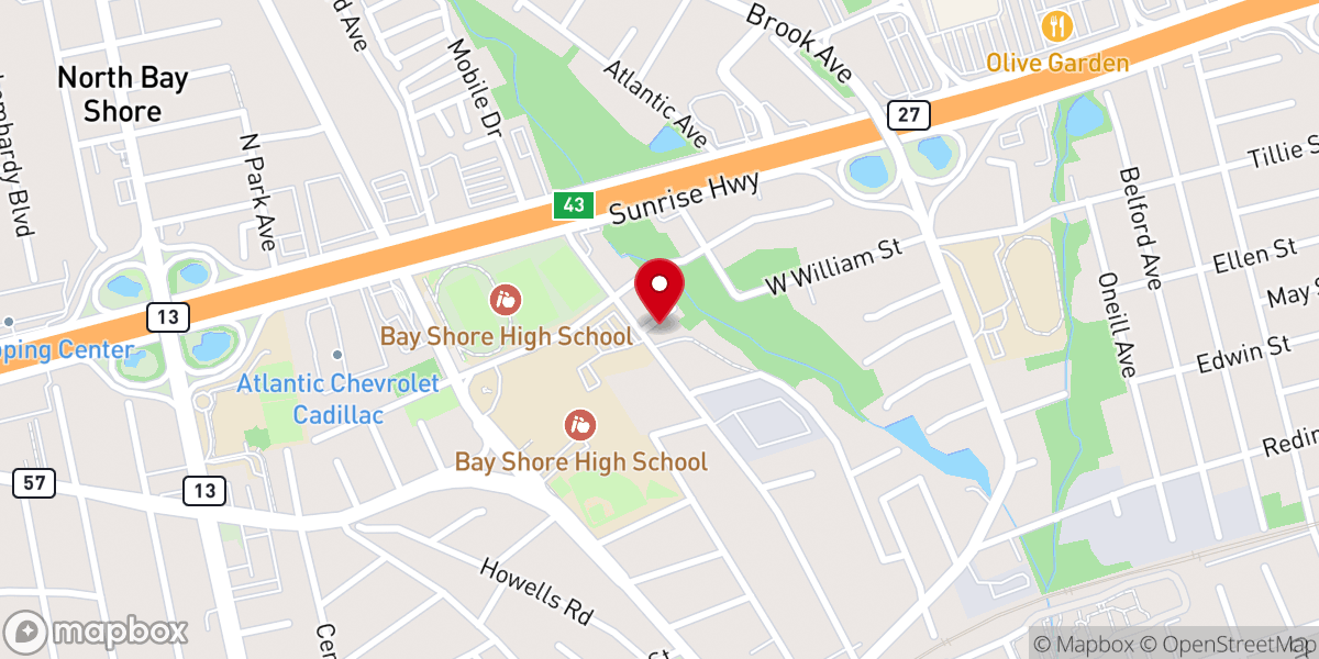 Map showing location of First Baptist Church