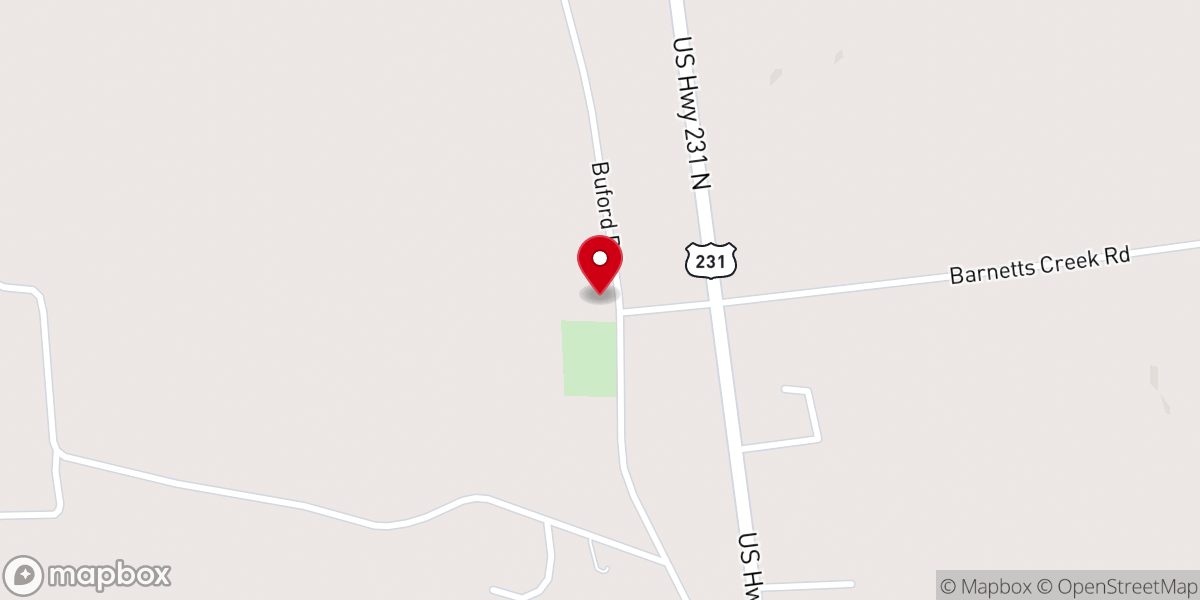 Map showing location of Mt Carmel Baptist Church