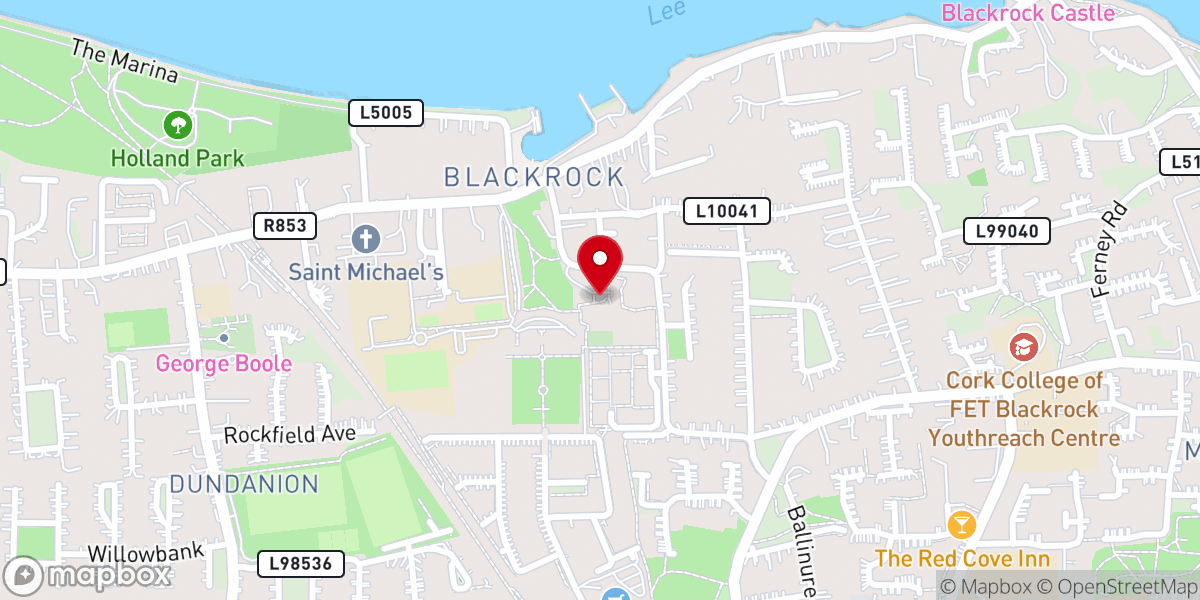 Map showing location of Nuns Ursuline Convent