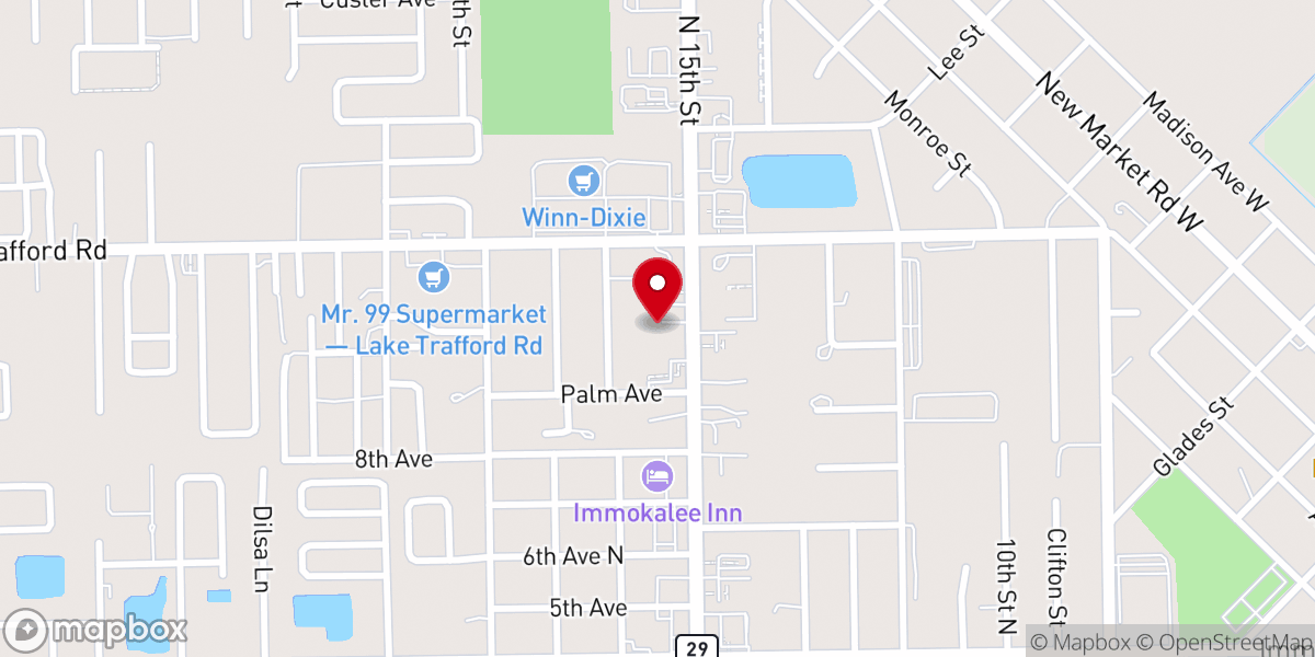 Map showing location of Premiere Eglise Baptiste Omega Of Immokalee,Inc