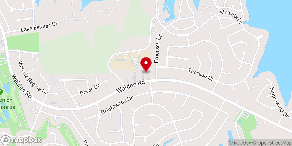 Map showing location of Walden Community Church